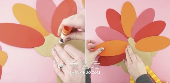 幼兒園手工制作感恩節(jié)火雞的做法教程 -  www.rpnrmr.com