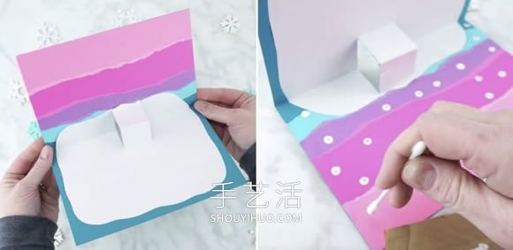 自制冬天北極熊立體卡片的方法圖解教程 -  www.rpnrmr.com