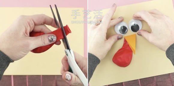 兒童手工制作感恩節(jié)火雞風向袋的做法教程 -  www.rpnrmr.com