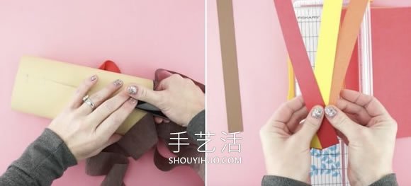 兒童手工制作感恩節(jié)火雞風向袋的做法教程 -  www.rpnrmr.com