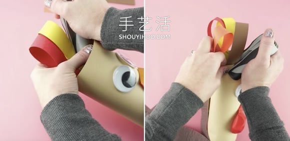 兒童手工制作感恩節(jié)火雞風向袋的做法教程 -  www.rpnrmr.com