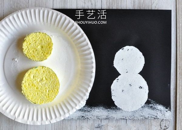 雪中的雪人畫制作 可以做成圣誕新年卡片！ -  www.rpnrmr.com