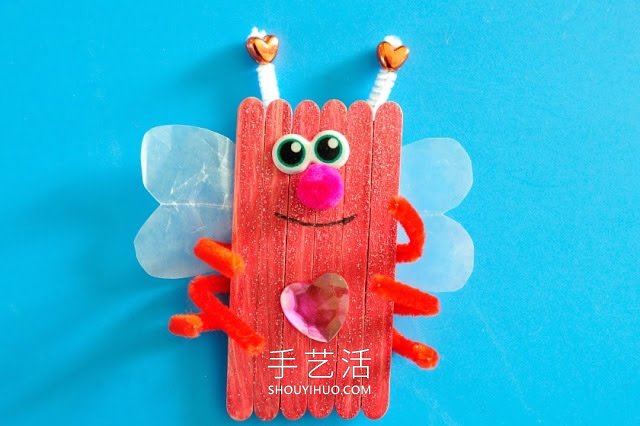 幼兒園手工制作雪糕棍蟲(chóng)子的做法教程 -  www.rpnrmr.com