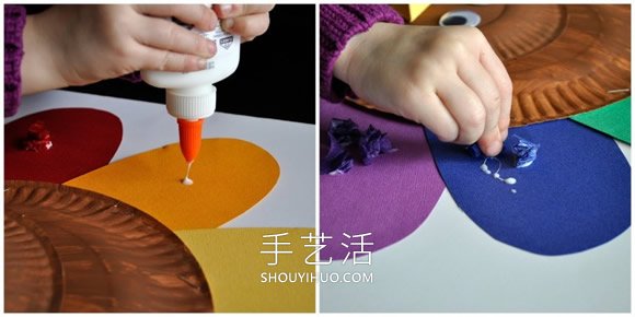 用紙盤做火雞的教程圖片簡單又可愛 -  www.rpnrmr.com