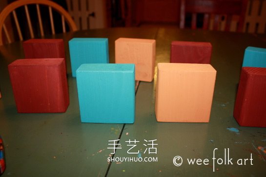 感恩節(jié)木制積木裝飾的做法教程 -  www.rpnrmr.com