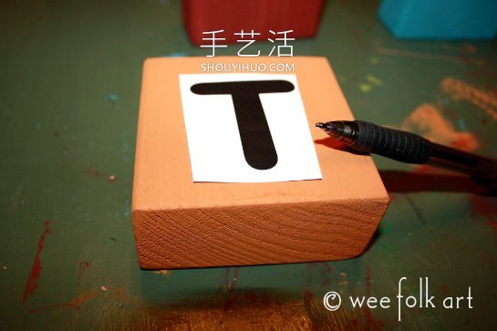 感恩節(jié)木制積木裝飾的做法教程 -  www.rpnrmr.com