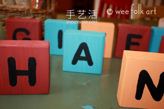 感恩節(jié)木制積木裝飾的做法教程 -  www.rpnrmr.com