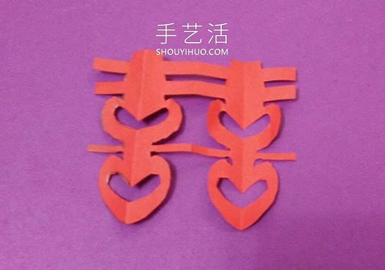 漂亮婚禮囍字的剪紙方法圖解教程 -  www.rpnrmr.com