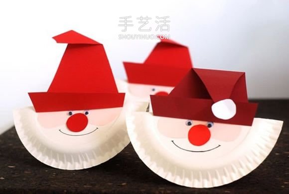 幼兒園手工制作紙盤圣誕老人的做法教程 -  www.rpnrmr.com