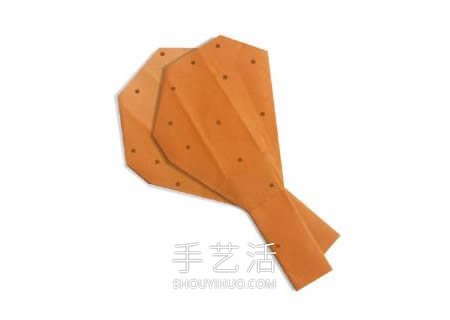 幼兒手工折紙雞腿的簡單折法圖解 -  www.rpnrmr.com