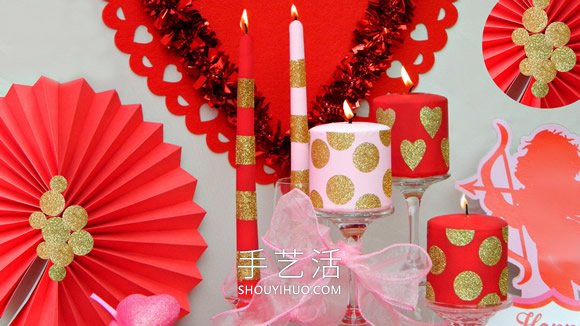 自制情人節(jié)蠟燭裝飾的方法圖解教程 -  www.rpnrmr.com