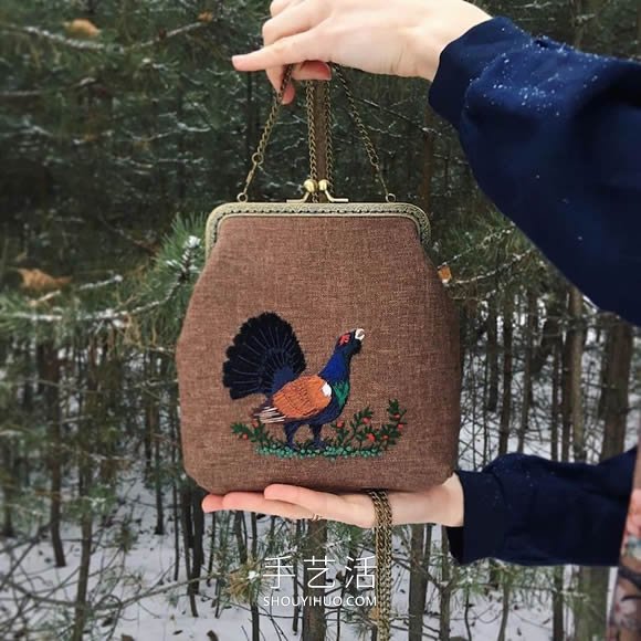 手工刺繡手袋 擁有迷人的林地生物和自然風(fēng)光 -  www.rpnrmr.com