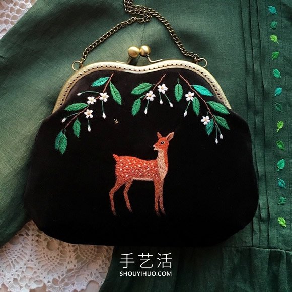 手工刺繡手袋 擁有迷人的林地生物和自然風(fēng)光 -  www.rpnrmr.com
