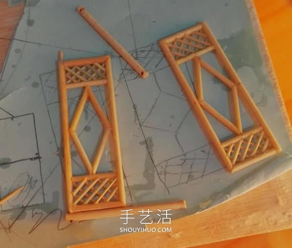 一次性筷子做古代塔的制作方法教程 -  www.rpnrmr.com