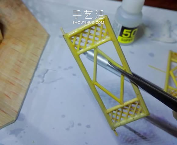 一次性筷子做古代塔的制作方法教程 -  www.rpnrmr.com