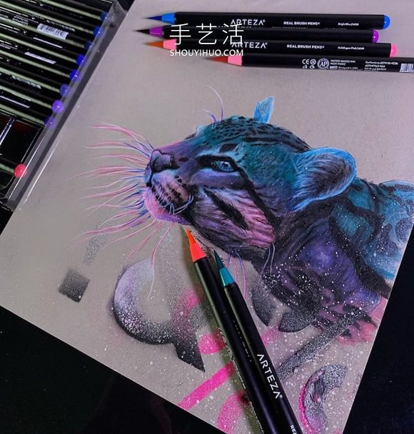 會“發(fā)光”的插圖，警醒人們保護瀕臨滅絕的動物 -  www.rpnrmr.com