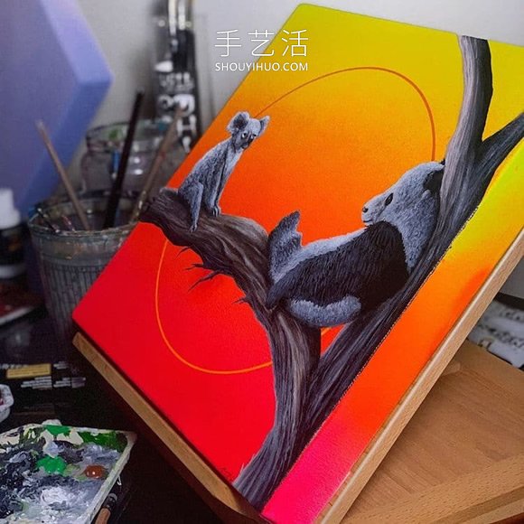 會“發(fā)光”的插圖，警醒人們保護瀕臨滅絕的動物 -  www.rpnrmr.com