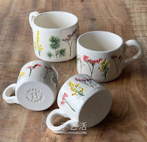 用真實(shí)花朵手工制作精美的陶瓷工藝品 -  www.rpnrmr.com