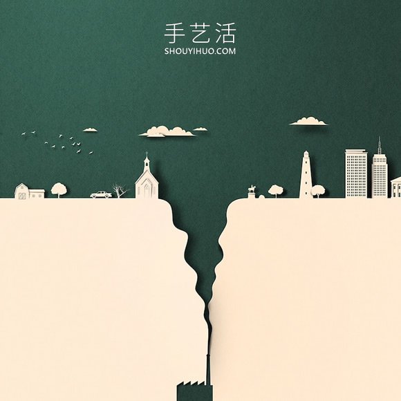 這些“紙”插圖展示全球變暖影響美國(guó)人的生活 -  www.rpnrmr.com