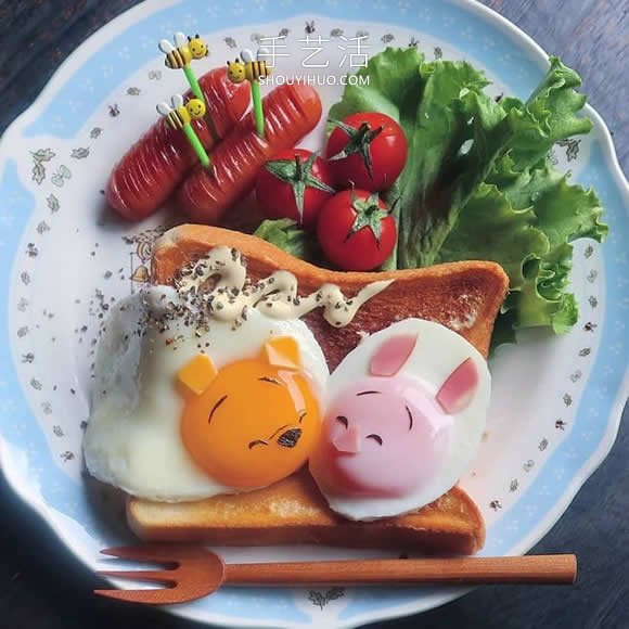 日本媽媽將煎雞蛋做成可愛的飯菜便當(dāng) -  www.rpnrmr.com