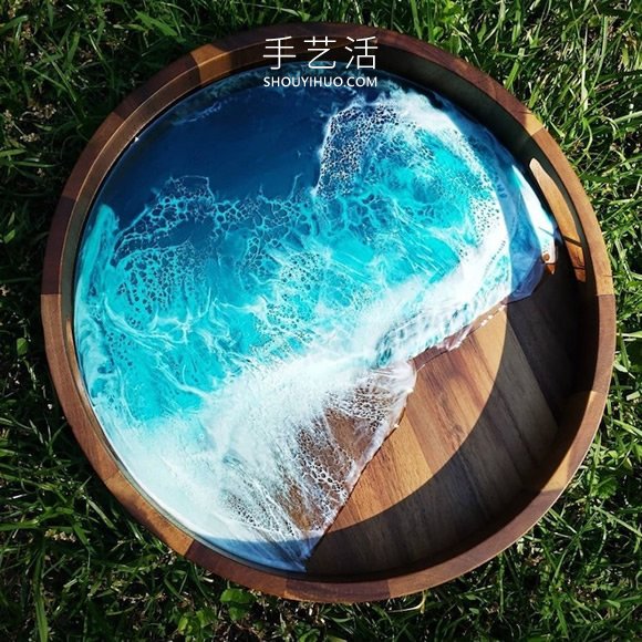 用木材和樹脂DIY呈現(xiàn)海洋之美的藝術(shù)品 -  www.rpnrmr.com