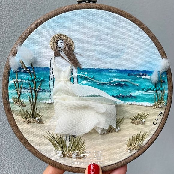 3D人物刺繡，仿佛夏日的微風(fēng)輕拂過她們 -  www.rpnrmr.com