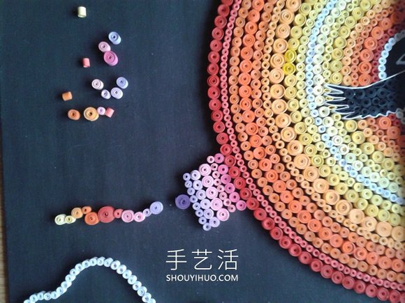 衍紙藝術(shù)家手工DIY梵高的“星月夜” -  www.rpnrmr.com