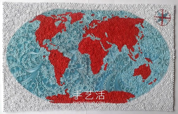 衍紙藝術(shù)家手工DIY梵高的“星月夜” -  www.rpnrmr.com